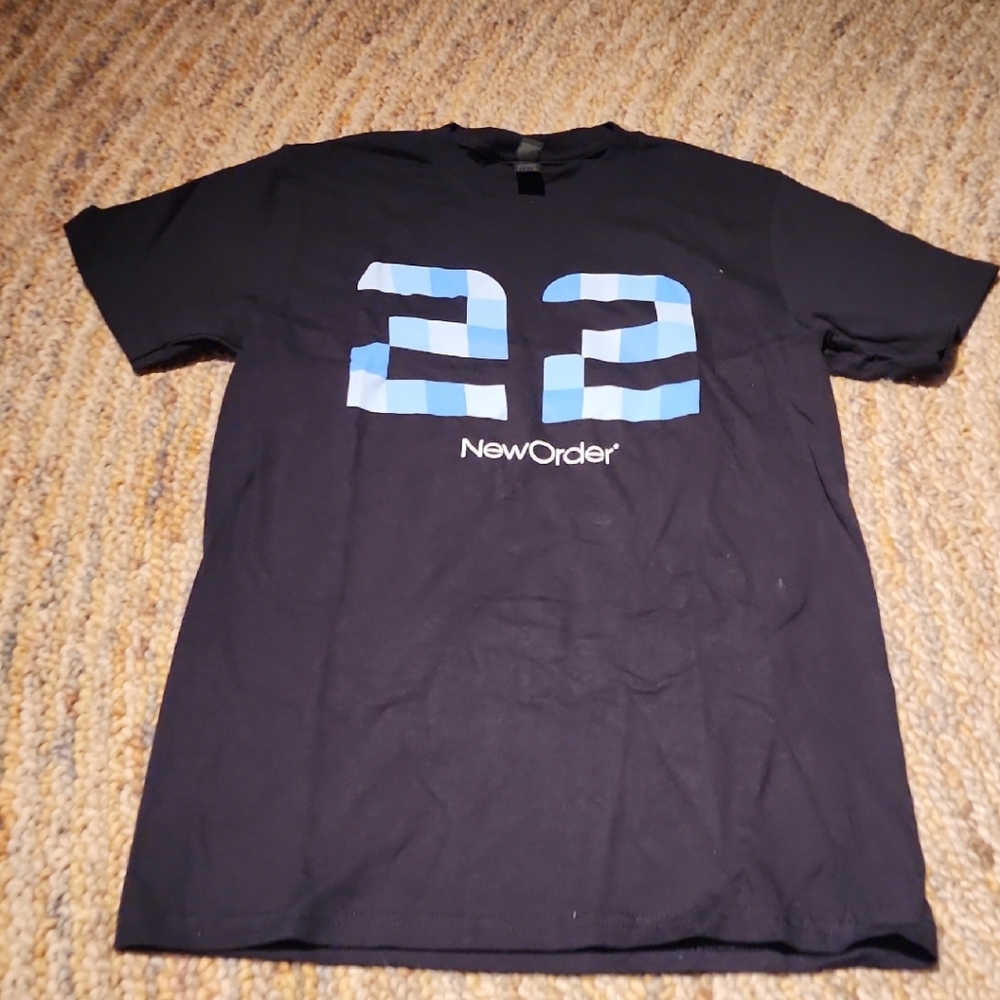Black Tee with Blue Graphic